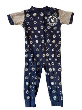 NY Yankees Jumpsuit Onesie 24mo